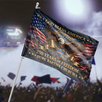 God Bless America Eagle House Flag | July 4th 250 Years of Freedom1776-2026 Patriotic Art | Weather-Resistant Double-Sided Outdoor Flag | Patriotic Gift for American Pride and Independence Day