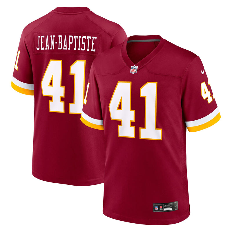 Washington Commanders Javontae Jean-Baptiste Burgundy Team Game Jersey