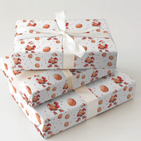 Sporty Christmas Gift Wrap, Basketball Santa Wrapping Paper, Basketball Sneaker Wrapping Paper, Basketball Sports Gift Wrap, Holiday Paper