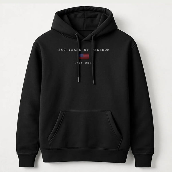 America 250th Birthday Hoodie | 250 Years of Freedom 1776-2026 | Premium Comfort Colors Tee | Patriotic July 4th 2026 Collector's Gift