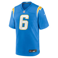 Los Angeles Chargers Jake Browning Powder Blue Team Game Jersey