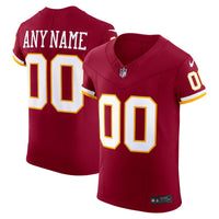Washington Commanders Burgundy Elite Custom Jersey