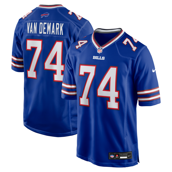 Buffalo Bills Ryan Van Demark Nike Royal Game Player Jersey