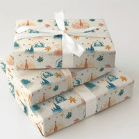 Holy Night Religious Gift Wrap, Nativity Christmas Wrapping Paper, Watercolor Christian Holiday Wrapping Paper, Jesus Manger Present Wrap