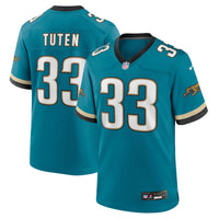 Jacksonville Jaguars Bhayshul Tuten Teal Alternate 2 Game Jersey