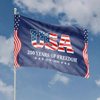 USA 250 Years of Freedom House Flag | Stars and Stripes 1776-2026 Anniversary Design | Weather-Resistant DoubleSided Outdoor Flag | Patriotic Gift for Independence Day