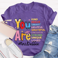 Personalized Name You Are Brave Casual T-Shirt
