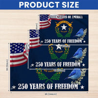 Nevada State Flag 250 Years of Freedom | Double-Sided Grommet House Flag | UV-Resistant Polyester | Patriotic Home Decor