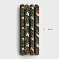 Camo Santa with Rifle Gift Wrap, Hunting Santa Christmas Wrapping Paper, Outdoorsman Holiday Wrapping Paper, Rustic Winter Wrapping Paper