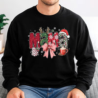 Festive Cheetah Print Holiday Pullover, Christmas Mama Leopard Sweatshirt, Adorable Winter Mother Sweater, Christmas Morning Mama Crewneck