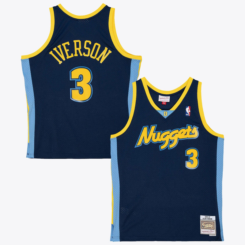 Denver Nuggets Allen Iverson 2006 Alternate Authentic Jersey - Ash Blue
