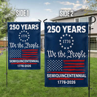 250 Years USA Semiquincentennial Garden Flag | We The People 1776-2026 | Double-Sided Patriotic Decor | Premium Polyester Weather-Resistant