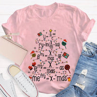 Math Equation Holiday Tee, Math Teacher Christmas Tree T-Shirt, Humorous Math Teacher Xmas Shirt, STEM Graphic Tee, Educator Holiday Present Shirt