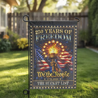 250 Years of Freedom Garden Flag | We the People 1776-2026 Design | Double-Sided Weather-Resistant Polyester | Collector's Patriotic Yard Decor