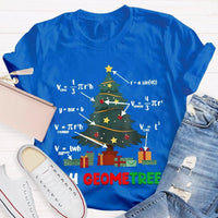 Humorous Geometry Holiday Tree Tee, Oh Geometree Math Teacher Christmas Shirt, Math Lover Xmas T-Shirt, Christmas Educator Shirt