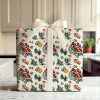Wheelchair Santa Christmas Gift Wrap, Black Santa Wrapping Paper, Inclusive Holiday Wrapping Paper, Diverse Xmas Present Gift Wrap