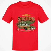 National Lampoons Christmas Vacation Shirt, Burn Some Dust Eat My Rubber T-Shirt, Retro Car Graphic Tee, Humorous Holiday Movie Apparel
