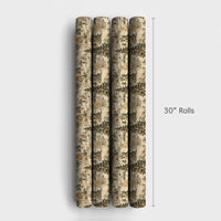 Snowy Christmas Cabin Gift Wrap, Vintage Winter Village Wrapping Paper, Nostalgic Holiday Scene Wrapping Paper, Seasonal Present Gift Wrap