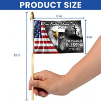 One Nation Under God Garden Flag | 250 Years of Blessings America 1776-2026 | Double-Sided Polyester | Patriotic Yard Decor Gift