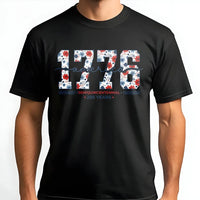 America 1776 Semiquincentennial T-Shirt | 250 Years Anniversary Floral Patriotic Design | Premium Soft Cotton Tee | Gift for History Buffs