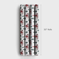 Santa Claus Snowmobile Gift Wrap, Santa Snowmobile Christmas Wrapping Paper, Winter Adventure Holiday Wrapping Paper, Xmas Gift Wrap
