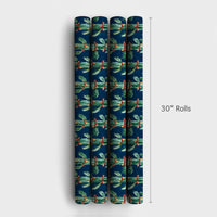 Desert Saguaro Holiday Gift Wrap, Cactus Christmas Wrapping Paper, Southwestern Wrapping Paper, Festive Xmas Present Paper Roll