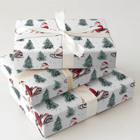 Santa Claus Snowmobile Gift Wrap, Santa Snowmobile Christmas Wrapping Paper, Winter Adventure Holiday Wrapping Paper, Xmas Gift Wrap