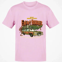 National Lampoons Christmas Vacation Shirt, Burn Some Dust Eat My Rubber T-Shirt, Retro Car Graphic Tee, Humorous Holiday Movie Apparel