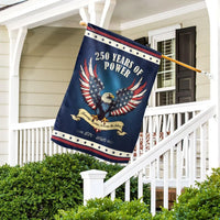 250 Years of Power Garden Flag | 1776-2026 USA Anniversary | Double-Sided Patriotic Eagle Design | Weather-Resistant Polyester | Outdoor Yard Decor Gift