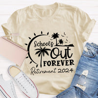 Personalized Retirement Time School's Out Forever T-Shirt
