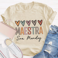 Personalized Spanish Teacher Name T-Shirt