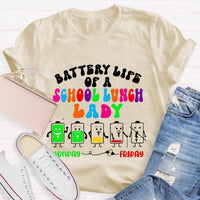 School Lunch Lady Monday To Friday T-Shirt