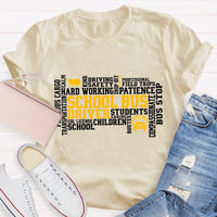 School Bus Driver Caring Students T-Shirt