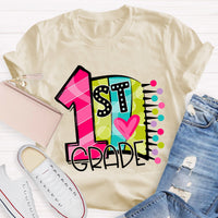 Personalized Grade 1st Grade Back To School Teacher T-Shirt