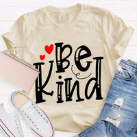 Be Kind Red Heart Teacher T-Shirt