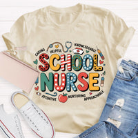 School Nurse Caring Helpful T-Shirt