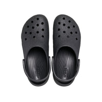 Classic Platform Glitter Clogs - Black