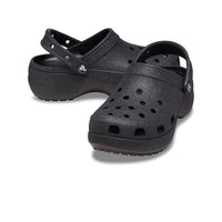 Classic Platform Glitter Clogs - Black