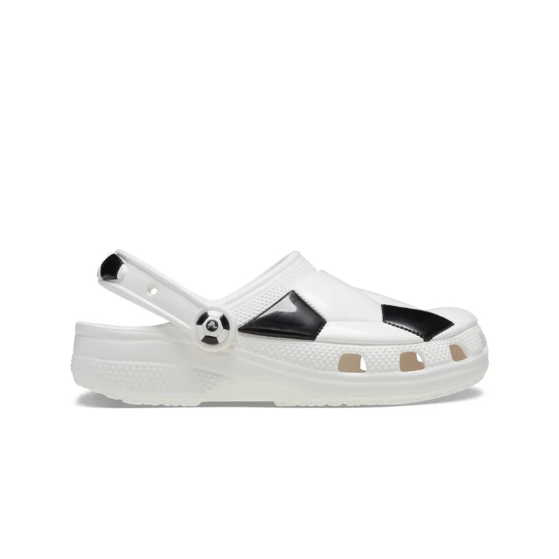 Toddlers' Soccer Ball Clogs - White / Black