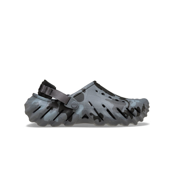 Giày Clog Unisex Crocs Echo Duck Camo - Charcoal/Black