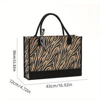 Wild Class Tote – Zebra & Leopard Print Teacher Bag