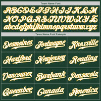 Custom Green White-Gold Authentic Baseball Jersey