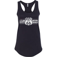 Route 66 Racerback Tank Top: Ladies' Terry Cotton Blend