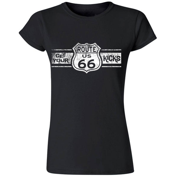 Route 66 Women's T-Shirt: Get Your Kicks Tee