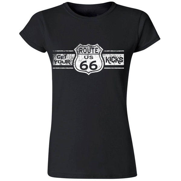 Route 66 Women's T-Shirt: Get Your Kicks Tee
