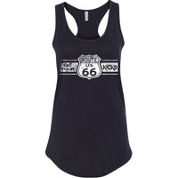 Route 66 Racerback Tank Top: Ladies' Terry Cotton Blend