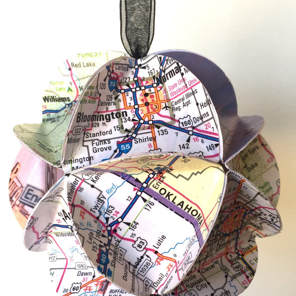 Route 66 Map Ornament: Personalizable Road Trip Souvenir