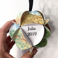 Route 66 Map Ornament: Personalizable Road Trip Souvenir