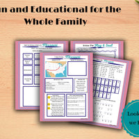 Route 66 States ACTIVITY PACK / Road Trip Travel Activities /Educational Games/ Puzzles / Quiz / PRINTABLE 36 Pages Letter /Digital Download