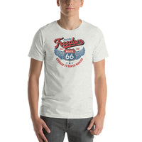 Route 66 T-Shirt - Feel the Freedom - Short-Sleeve Unisex - Multiple Sizes & Colors